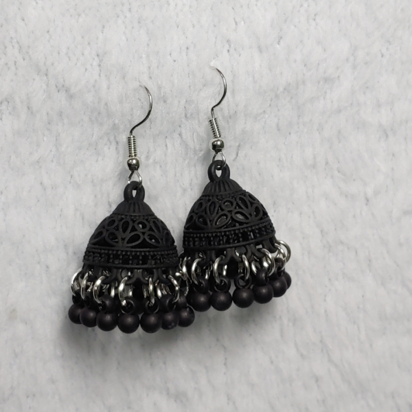 Black Matte Color Jhumki