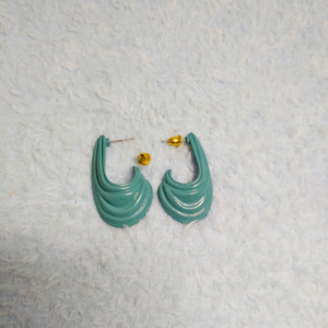 Sea Green Cluster Earrings